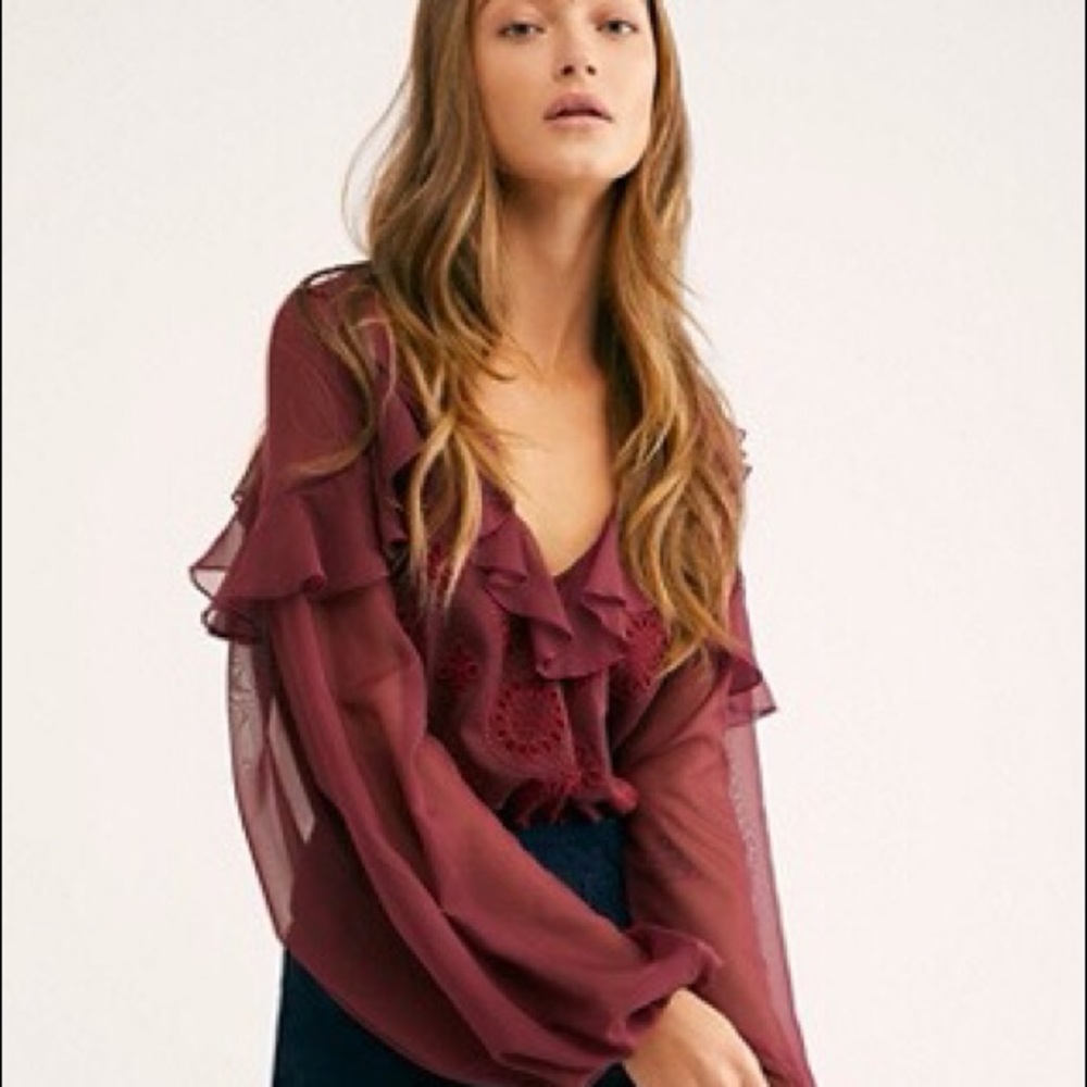 FREE PEOPLE LIFE’S A PARTY BLOUSE